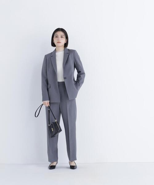 NATURAL BEAUTY BASIC(ナチュラルビューティーベーシック)の「◇シアーフレアカフスリブニット(ニット/セーター・レディース・ピンク/ライトグリーン/オフホワイト/ブラック・FREE)」の5枚目の写真