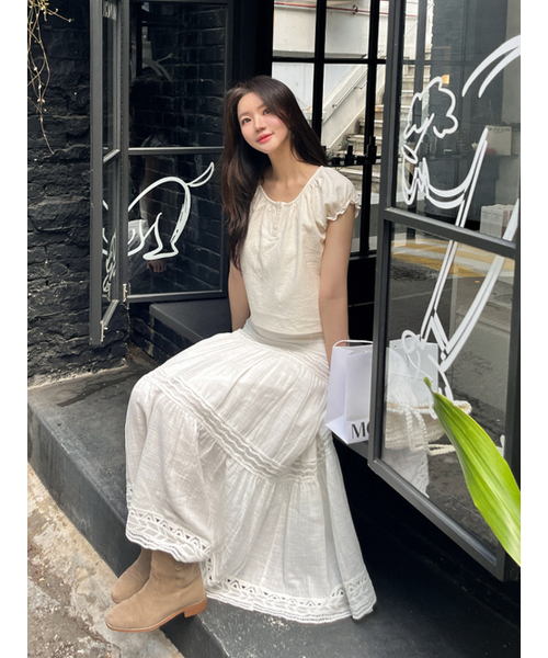 RE_L（リエル）の「Neda lace skirt (ivory)（スカート・レディース・その他・SMALL/MEDIUM）」の3枚目の写真