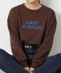 Muscat（マスカット）の「ビーズロゴ刺繍ショートプルオーバー（スウェット）」