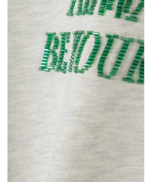 Muscat（マスカット）の「ビーズロゴ刺繍ショートプルオーバー（スウェット・レディース・サンドベージュ/ダークブラウン/ブラック・F）」の6枚目の写真