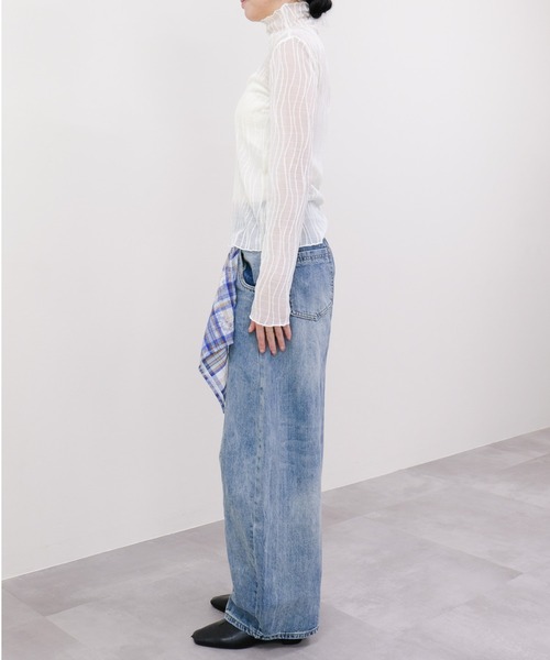 DOLLUPOOPS（ドールアップウップス）の「シアータートルプルオーバー（Tシャツ/カットソー・レディース・オフホワイト/カーキ/ブラック・FREE）」の10枚目の写真