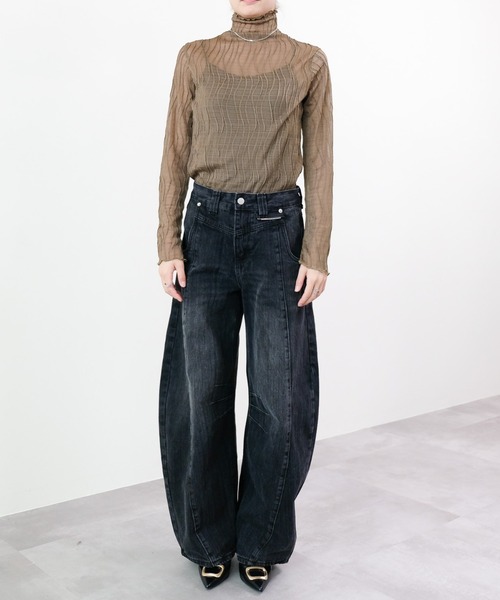 DOLLUPOOPS（ドールアップウップス）の「シアータートルプルオーバー（Tシャツ/カットソー・レディース・オフホワイト/カーキ/ブラック・FREE）」の13枚目の写真