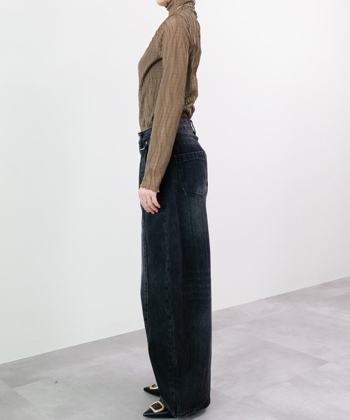 DOLLUPOOPS（ドールアップウップス）の「シアータートルプルオーバー（Tシャツ/カットソー・レディース・オフホワイト/カーキ/ブラック・FREE）」の14枚目の写真