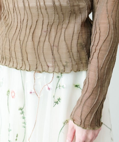 DOLLUPOOPS（ドールアップウップス）の「シアータートルプルオーバー（Tシャツ/カットソー・レディース・オフホワイト/カーキ/ブラック・FREE）」の22枚目の写真