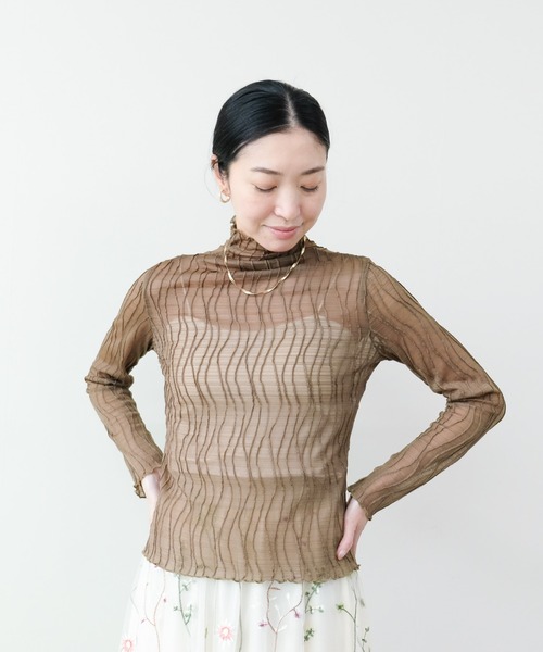 DOLLUPOOPS（ドールアップウップス）の「シアータートルプルオーバー（Tシャツ/カットソー・レディース・オフホワイト/カーキ/ブラック・FREE）」の20枚目の写真