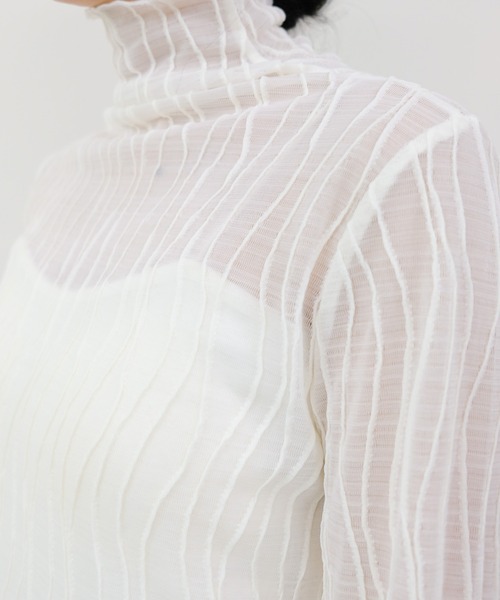 DOLLUPOOPS（ドールアップウップス）の「シアータートルプルオーバー（Tシャツ/カットソー・レディース・オフホワイト/カーキ/ブラック・FREE）」の16枚目の写真