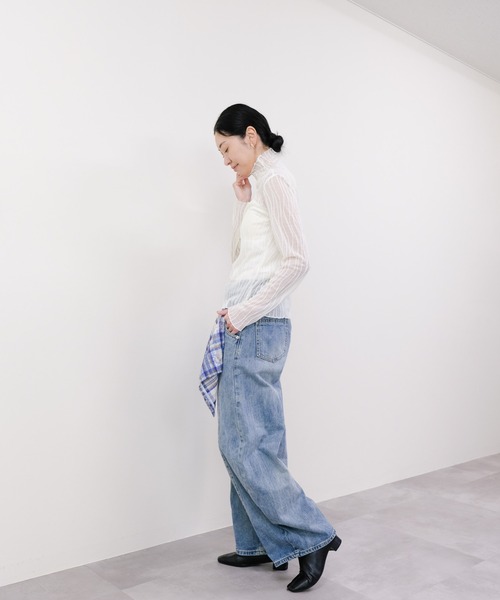 DOLLUPOOPS（ドールアップウップス）の「シアータートルプルオーバー（Tシャツ/カットソー・レディース・オフホワイト/カーキ/ブラック・FREE）」の7枚目の写真