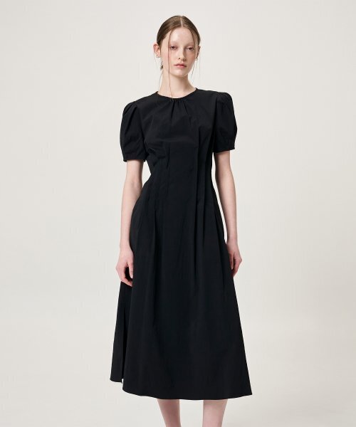 ETMON(エトモン)の「Waist Pintuck Dress, Black(ワンピース・レディース・その他・MEDIUM/SMALL)」の3枚目の写真