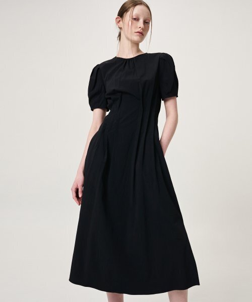 ETMON(エトモン)の「Waist Pintuck Dress, Black(ワンピース・レディース・その他・MEDIUM/SMALL)」の6枚目の写真