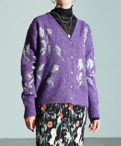 フーディー｜BLACKxPURPLE RHINESTONE CROSS ZIP HOODIE｜Unknown