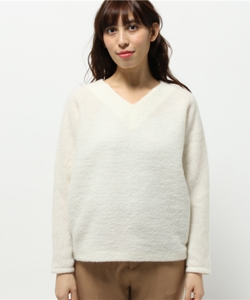 un dix cors(アンディコール)の「モヘアドルマンプルオーバー(Tシャツ/カットソー・レディース・ホワイト/ブルー/チャコールグレー・38)」の10枚目の写真