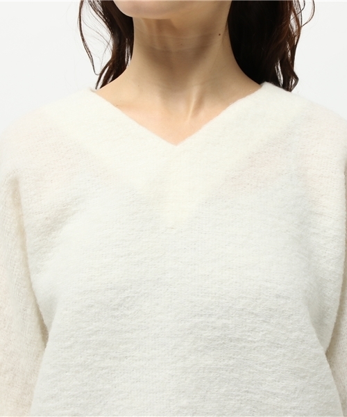 un dix cors(アンディコール)の「モヘアドルマンプルオーバー(Tシャツ/カットソー・レディース・ホワイト/ブルー/チャコールグレー・38)」の4枚目の写真