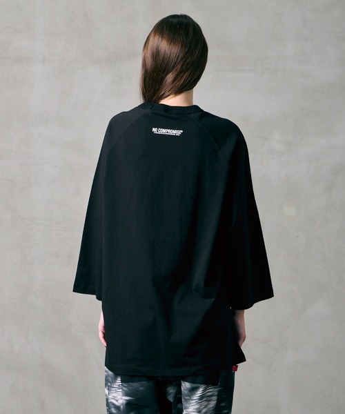 VIRGOwearworks(ヴァルゴウェアワークス)の「3/4 SLEEVE APPLIQUE TEE(Tシャツ/カットソー・メンズ・ホワイト/ブラック・2/3/4)」の7枚目の写真