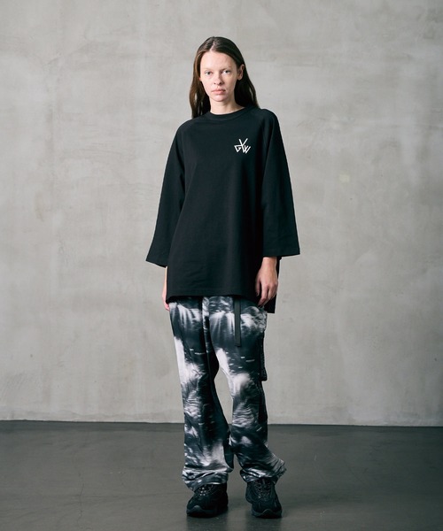 VIRGOwearworks(ヴァルゴウェアワークス)の「3/4 SLEEVE APPLIQUE TEE(Tシャツ/カットソー・メンズ・ホワイト/ブラック・2/3/4)」の13枚目の写真