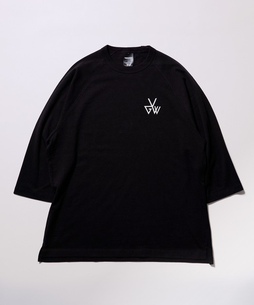 VIRGOwearworks(ヴァルゴウェアワークス)の「3/4 SLEEVE APPLIQUE TEE(Tシャツ/カットソー・メンズ・ホワイト/ブラック・2/3/4)」の3枚目の写真
