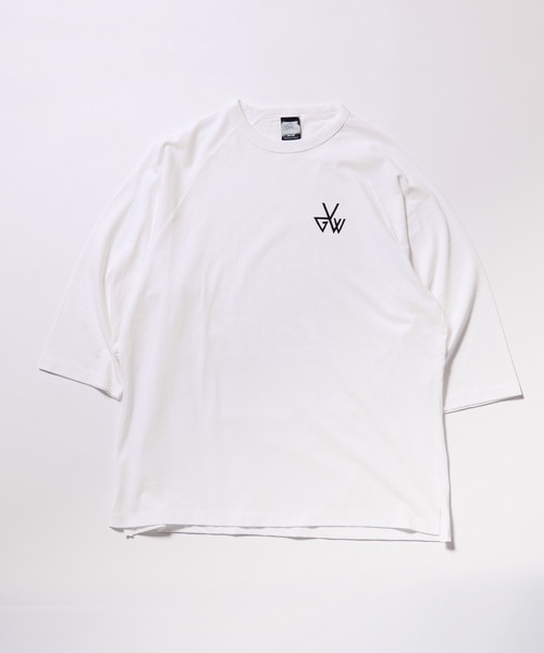VIRGOwearworks(ヴァルゴウェアワークス)の「3/4 SLEEVE APPLIQUE TEE(Tシャツ/カットソー・メンズ・ホワイト/ブラック・2/3/4)」の4枚目の写真