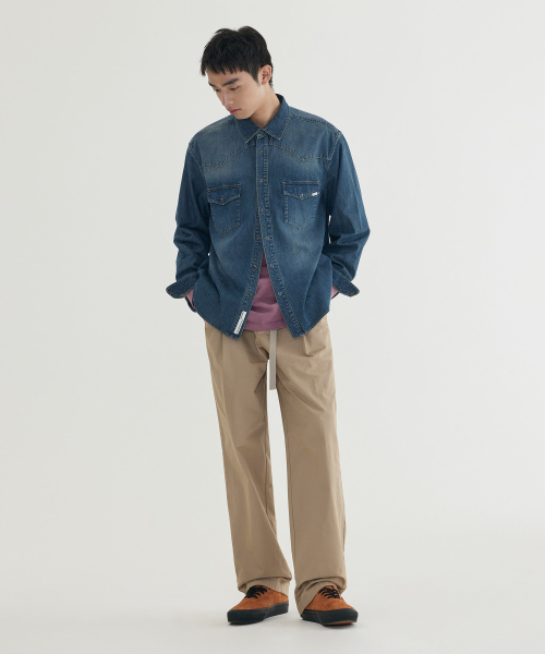COVERNAT(カバーナット)の「デニムウエスタンシャツ ブルー(シャツ/ブラウス・メンズ・その他・SMALL/MEDIUM/LARGE/X-LARGE)」の4枚目の写真