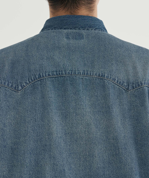 COVERNAT(カバーナット)の「デニムウエスタンシャツ ブルー(シャツ/ブラウス・メンズ・その他・SMALL/MEDIUM/LARGE/X-LARGE)」の9枚目の写真