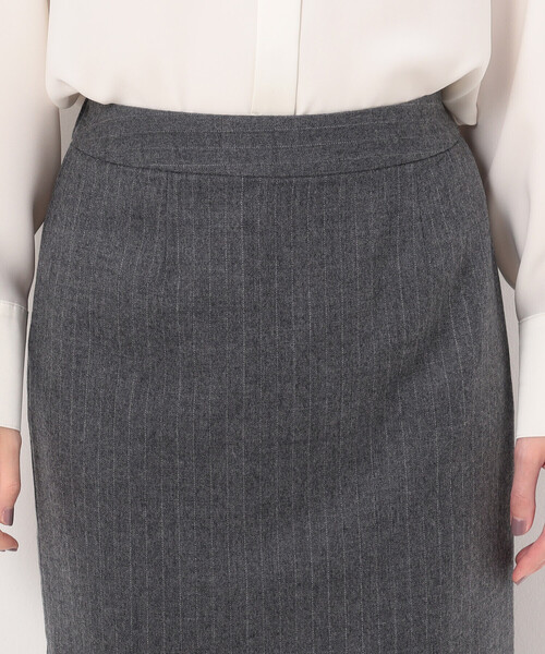 COMME CA（コムサ）の「〔 Sサイズ 〕 【セットアップ対応】ウールストライプ スカート（セットアップ・レディース・グレー/ネイビー・5号/3号）」の12枚目の写真