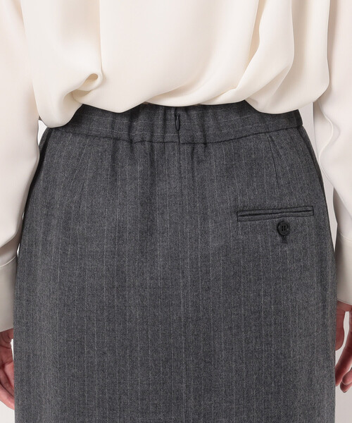COMME CA（コムサ）の「〔 Sサイズ 〕 【セットアップ対応】ウールストライプ スカート（セットアップ・レディース・グレー/ネイビー・5号/3号）」の13枚目の写真