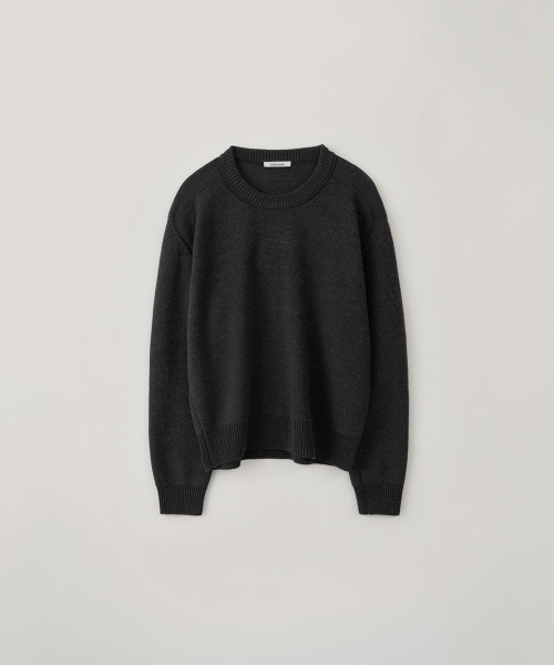 BLANKROOM HER(ブランクルームウーマン)の「クリスピークルーネックニット_CHARCOAL(ニット/セーター・レディース・その他・0/1)」の1枚目の写真