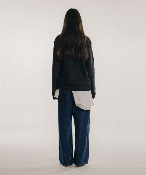 BLANKROOM HER(ブランクルームウーマン)の「クリスピークルーネックニット_CHARCOAL(ニット/セーター・レディース・その他・0/1)」の6枚目の写真