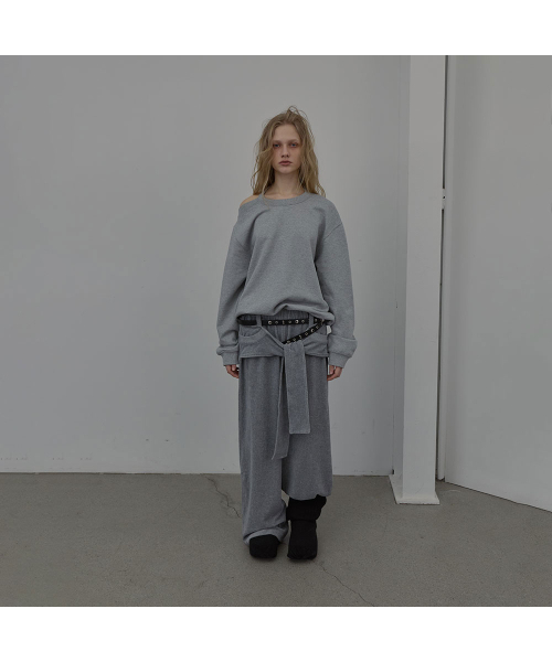 LCDC TM(エルシーディーシーティーエム)の「HALTERNECK SWEATSHIRT (MELANGE GREY)(Tシャツ/カットソー・レディース・その他・OS)」の1枚目の写真
