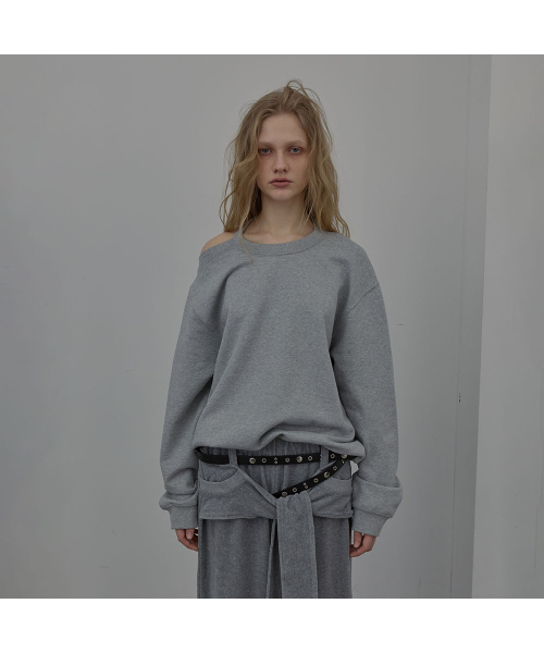 LCDC TM(エルシーディーシーティーエム)の「HALTERNECK SWEATSHIRT (MELANGE GREY)(Tシャツ/カットソー・レディース・その他・OS)」の9枚目の写真