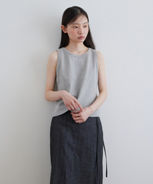 Span rib sleeveless_GREY