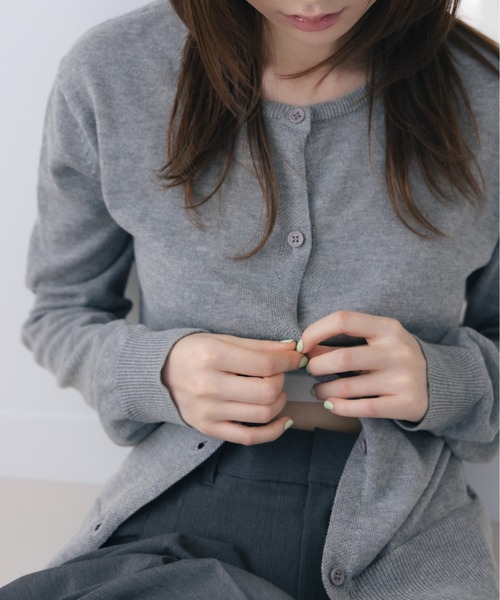 haek(ハク)の「color knit cardigan/カラーニットカーディガン(カーディガン/ボレロ・レディース・グレー/ブルー・FREE)」の18枚目の写真
