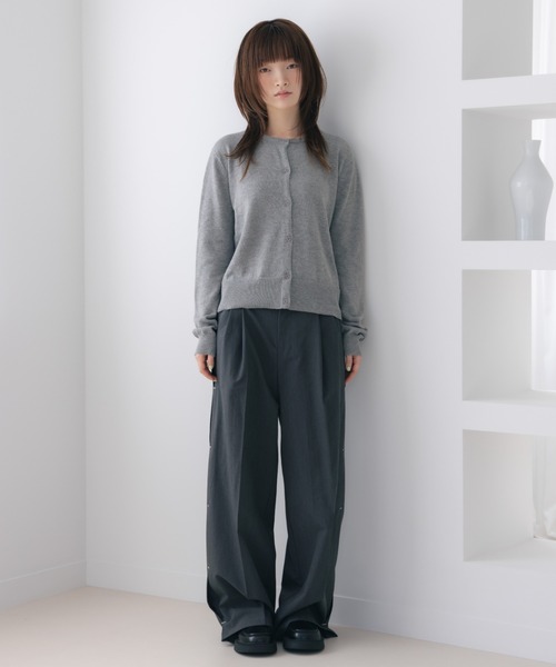 haek(ハク)の「color knit cardigan/カラーニットカーディガン(カーディガン/ボレロ・レディース・グレー/ブルー・FREE)」の14枚目の写真
