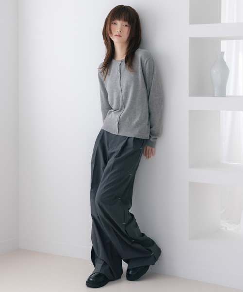 haek(ハク)の「color knit cardigan/カラーニットカーディガン(カーディガン/ボレロ・レディース・グレー/ブルー・FREE)」の15枚目の写真