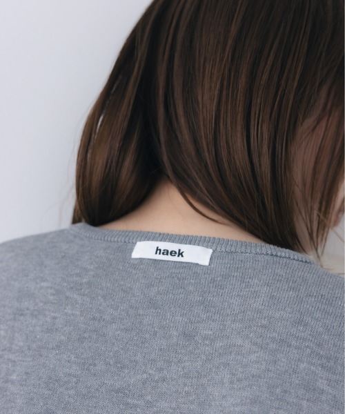 haek(ハク)の「color knit cardigan/カラーニットカーディガン(カーディガン/ボレロ・レディース・グレー/ブルー・FREE)」の10枚目の写真