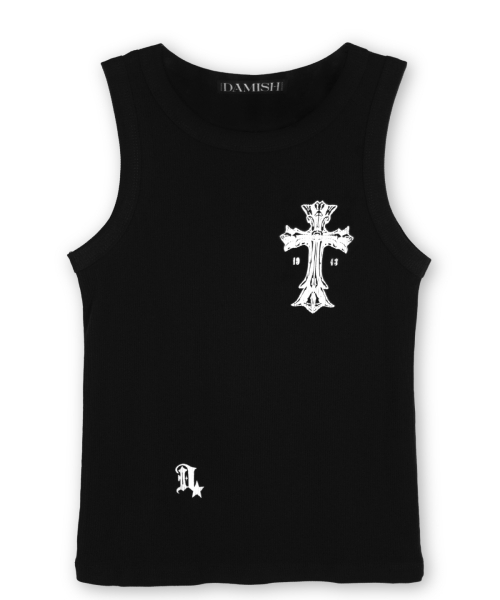 DAMISH（ダミシュ）の「ゴシッククロスタンクトップ_ブラック（Tシャツ/カットソー・レディース・ブラック・FREE）」の7枚目の写真