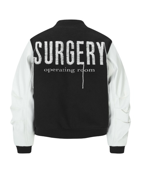 SURGERY（サージェリー）の「【SURGERY】surgery sutured destroyed varsity jacket / 【サージェリー】 サージェリースーチャードデストロイドバーシティジャケット（スタジャン・メンズ・ブラック・M）」の9枚目の写真