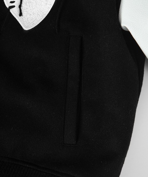 SURGERY（サージェリー）の「【SURGERY】surgery sutured destroyed varsity jacket / 【サージェリー】 サージェリースーチャードデストロイドバーシティジャケット（スタジャン・メンズ・ブラック・M）」の3枚目の写真