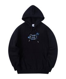 ブルーフラワー3 フード ブラック