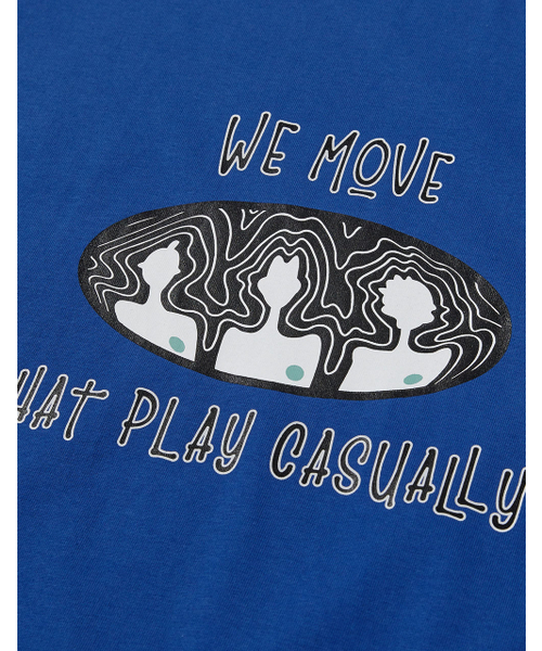 MMLG（エムエムエルジー）の「[Mmlg] WE LOGO MOVE HF-T (SEA BLUE)（Tシャツ/カットソー・レディース・その他・SMALL/MEDIUM/LARGE/X-LARGE）」の4枚目の写真