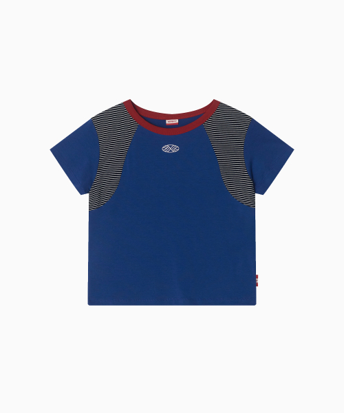 MENASOO（ミナス）の「MNS Raglan Stripe T Shirt_Blue（Tシャツ/カットソー・レディース・ブルー・F）」の10枚目の写真