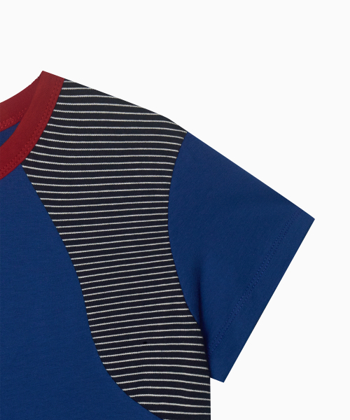 MENASOO（ミナス）の「MNS Raglan Stripe T Shirt_Blue（Tシャツ/カットソー・レディース・ブルー・F）」の13枚目の写真