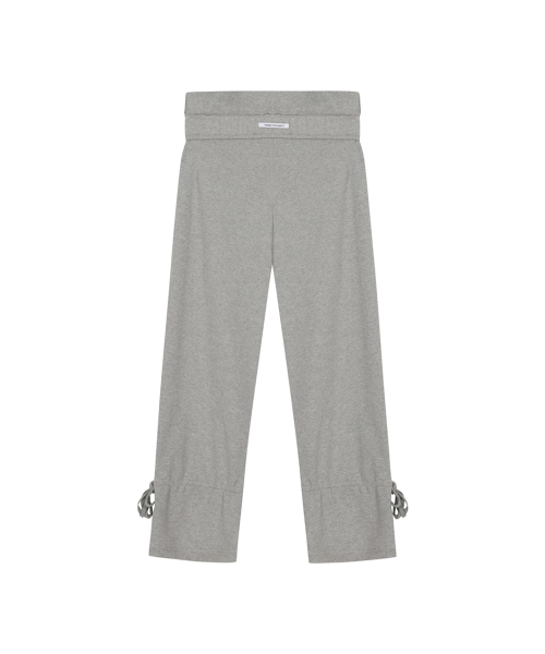 THREE TO EIGHTY（スリートゥエイティー）の「FOLD STRING SHIRRING PANTS M.GREY（スウェットパンツ・レディース・その他・FREE）」の5枚目の写真