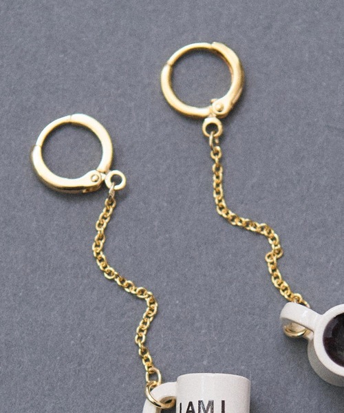 I am I in fact...（アイアムアイインファクト）の「coffee cup ピアス（ピアス（両耳用）・レディース・ホワイト・FREE）」の5枚目の写真