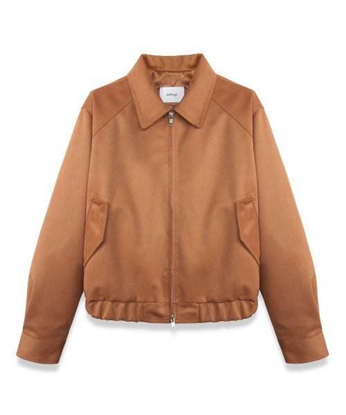 DOFFSEPT(ドフセプト)の「Vegan Leather Suede Crop Bomber in Camel(ライダースジャケット・レディース・その他・FREE)」の5枚目の写真