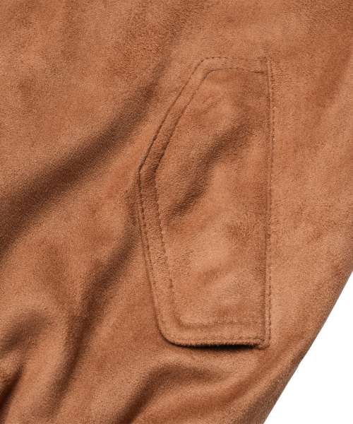 DOFFSEPT(ドフセプト)の「Vegan Leather Suede Crop Bomber in Camel(ライダースジャケット・レディース・その他・FREE)」の8枚目の写真