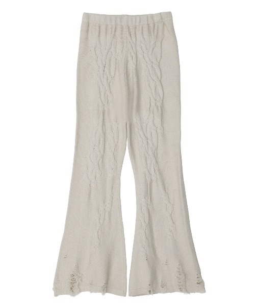 セール】UND RANDOM CABLE KNIT PANTS（その他パンツ）｜Ameri（アメリ