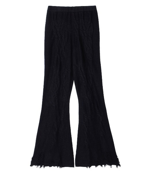 Ameri(アメリ)の「UND RANDOM CABLE KNIT PANTS(その他パンツ・レディース・アイボリー/ブラック/カーキ・SMALL/MEDIUM)」の13枚目の写真