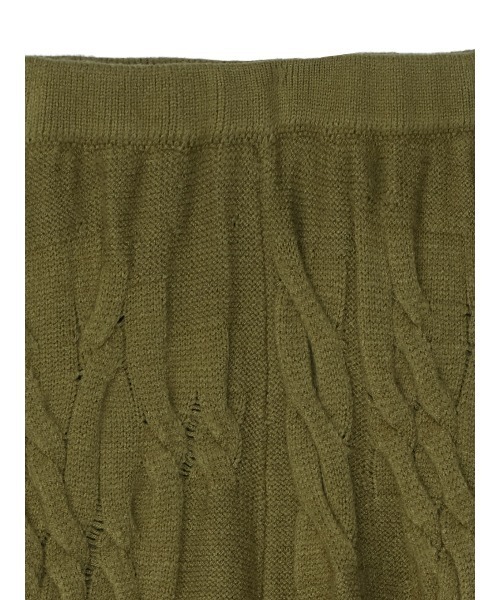 Ameri(アメリ)の「UND RANDOM CABLE KNIT PANTS(その他パンツ・レディース・アイボリー/ブラック/カーキ・SMALL/MEDIUM)」の15枚目の写真