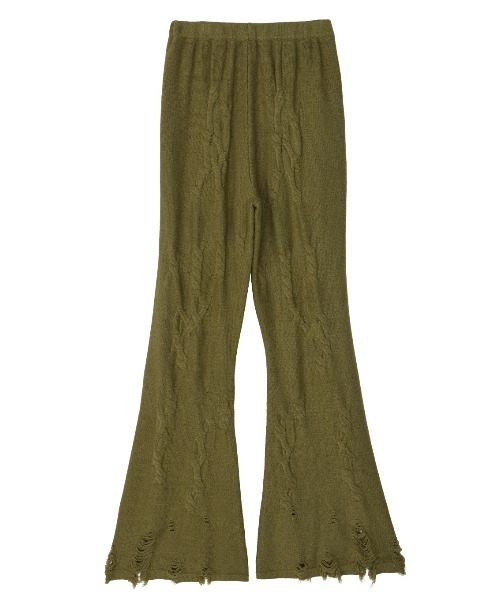 Ameri(アメリ)の「UND RANDOM CABLE KNIT PANTS(その他パンツ・レディース・アイボリー/ブラック/カーキ・SMALL/MEDIUM)」の18枚目の写真