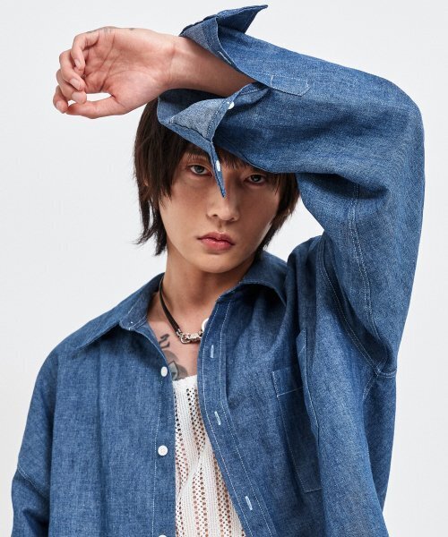 C WEAR BY THE GENIUS(シーウェアバイザジーニアス)の「シースルークラフトニットスリーブレスホワイト(Tシャツ/カットソー・メンズ・その他・size3/size1)」の6枚目の写真