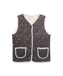 AONE（エーワン）の「キルティングポケットフラワーベスト（ベスト）」